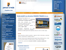 Tablet Screenshot of panon-trade.hr